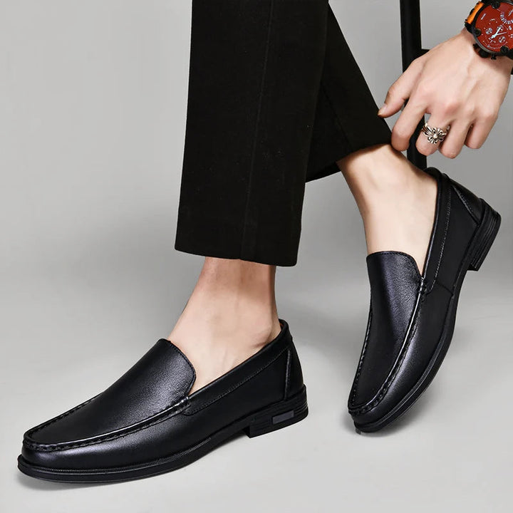 Klassische Echtleder Damen Loafer