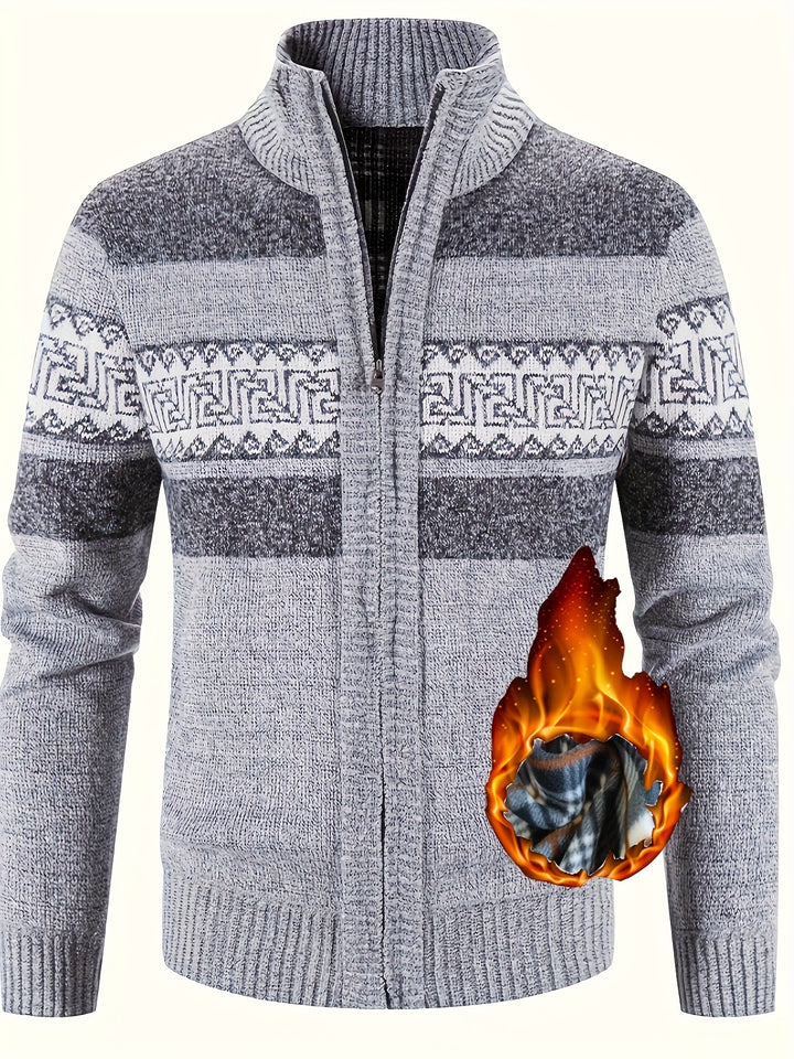 Warm gefütterter Damen Strickpullover