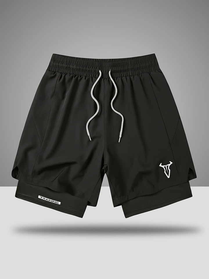 Fabian Sportliche Herren Shorts mit geometrischem Muster