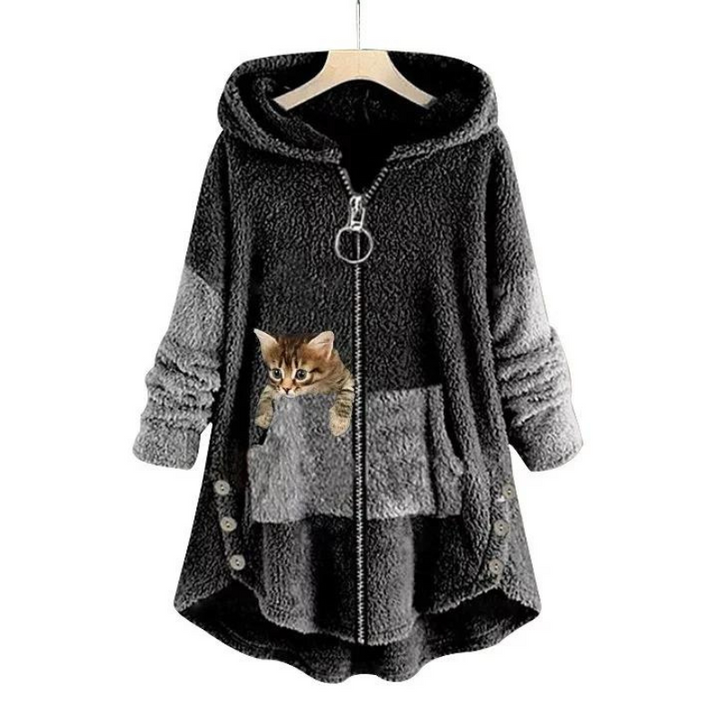 Agnes Kuschelig Damen Teddy-Hoodie