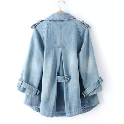 Eleganter Damen Denim-Cape