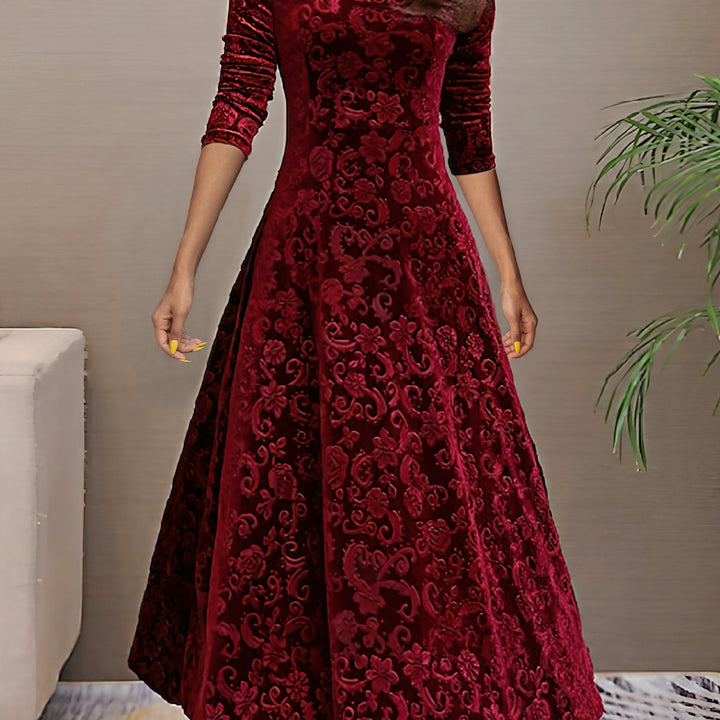 Elegantes Damen Langarmkleid