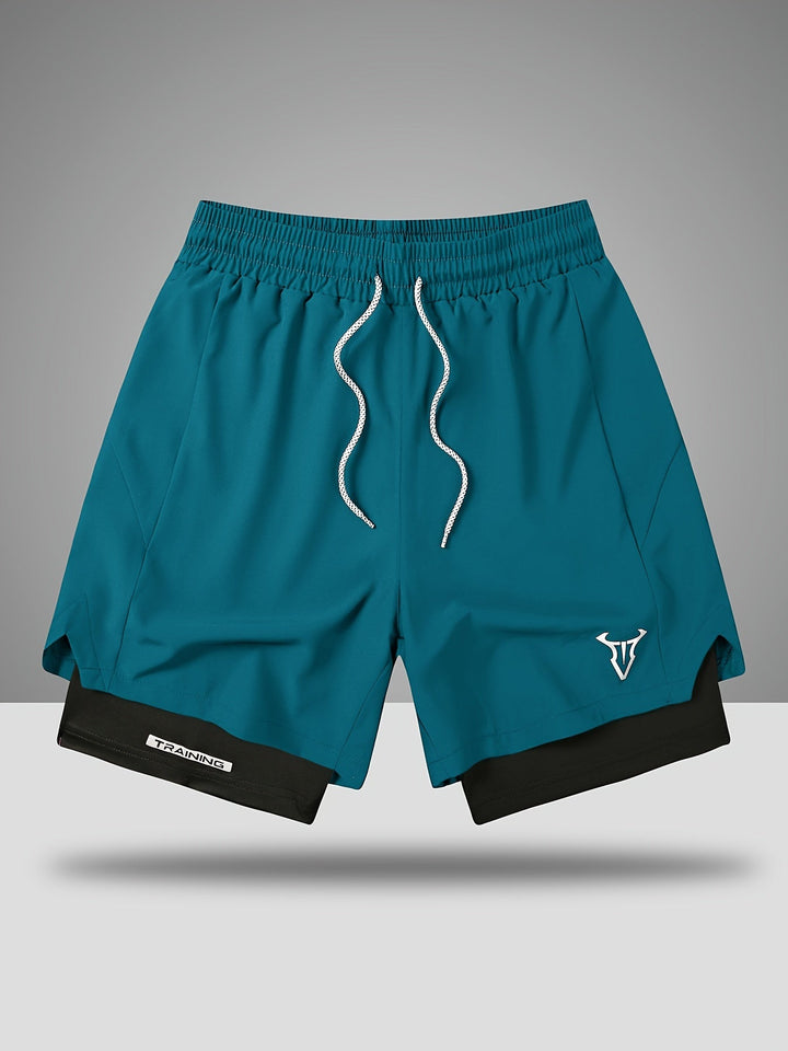 Fabian Sportliche Herren Shorts mit geometrischem Muster