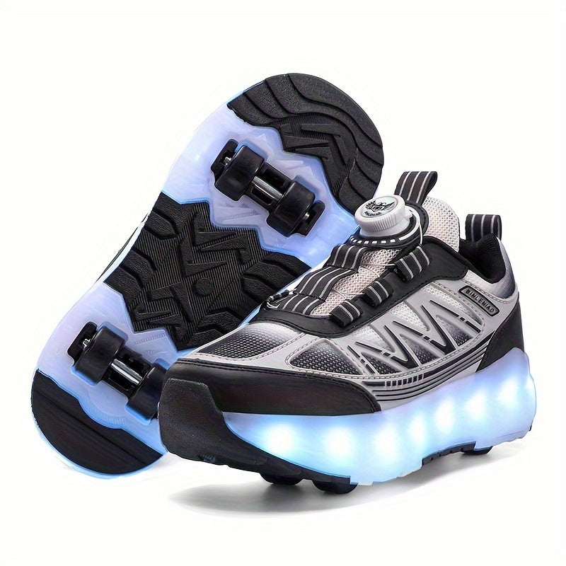 Sportliche Kinder Rollschuhe mit LED-Licht