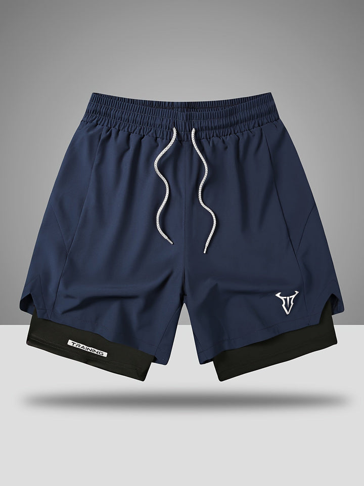 Fabian Sportliche Herren Shorts mit geometrischem Muster