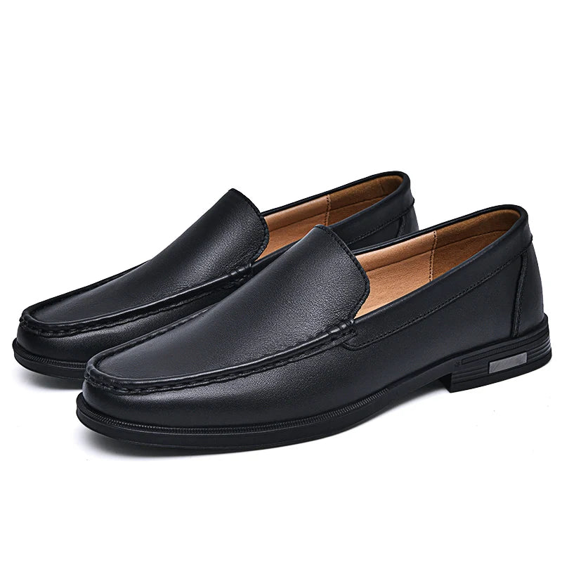 Klassische Echtleder Damen Loafer