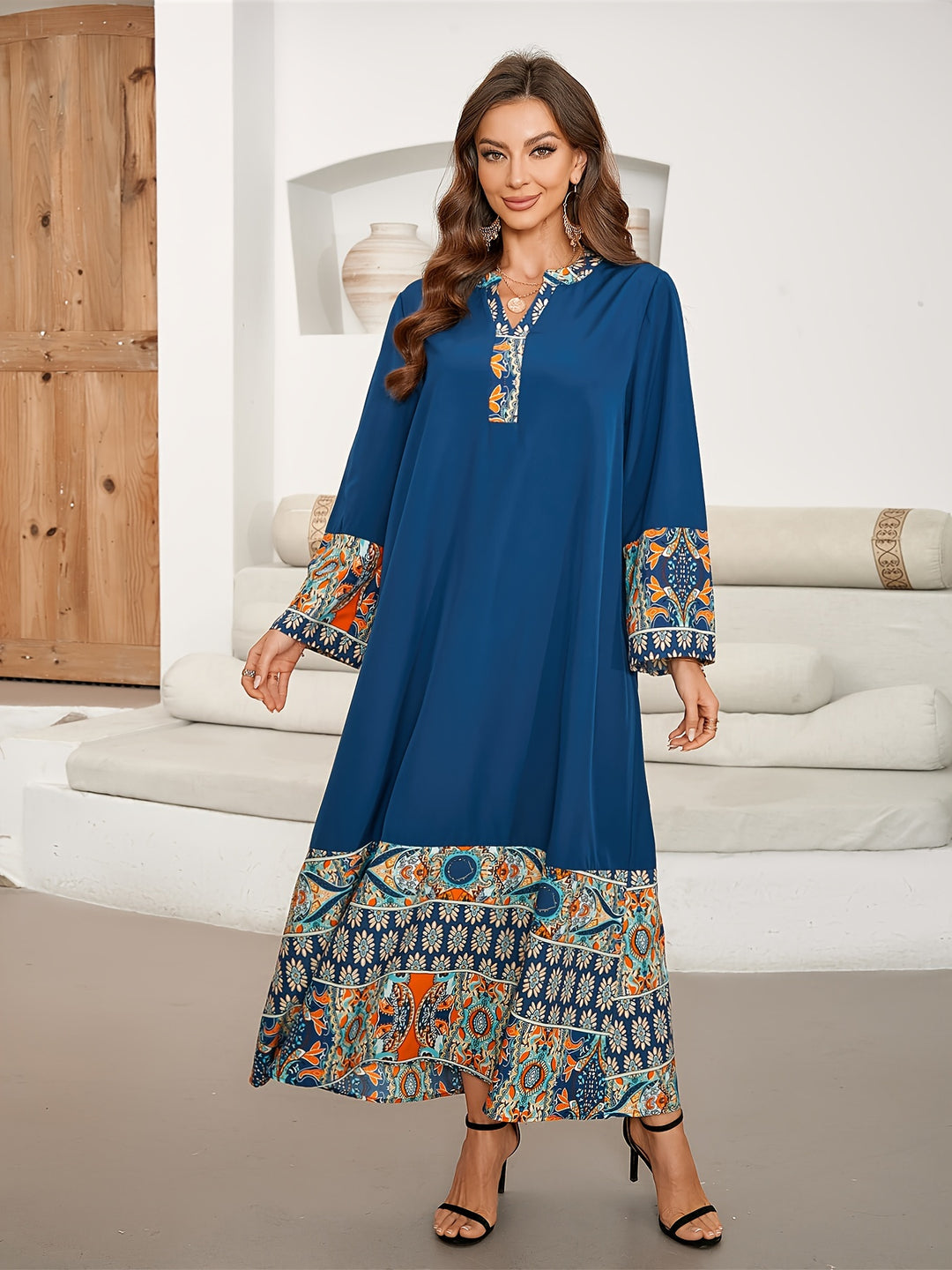 Elegantes Damen Kaftan-Kleid