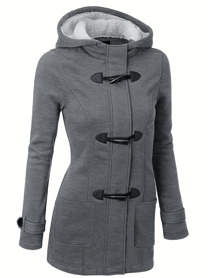 Lona Klassischer Damen Mantel mit Kapuze