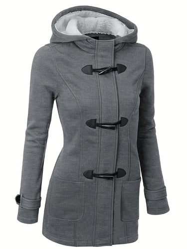 Lona Klassischer Damen Mantel mit Kapuze