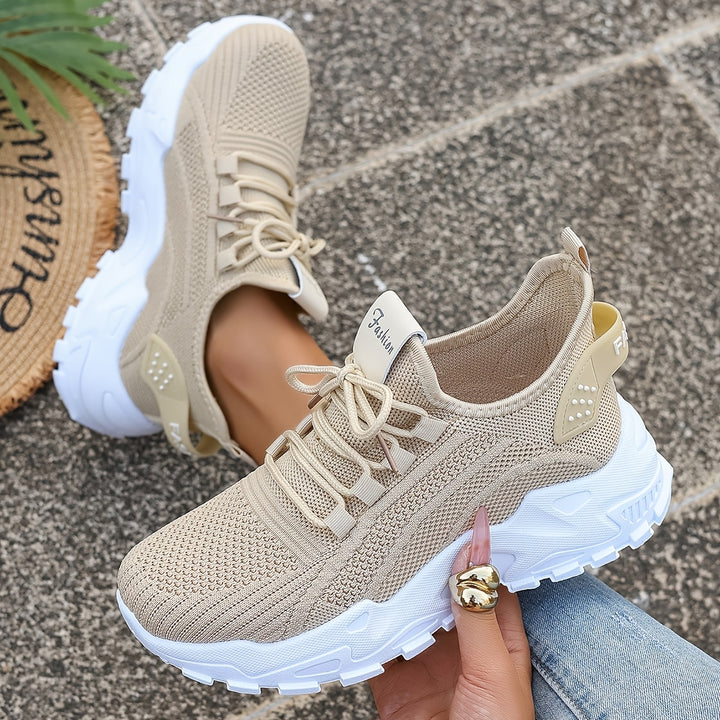 Atmungsaktive Bequeme Damen Strick-Sneaker