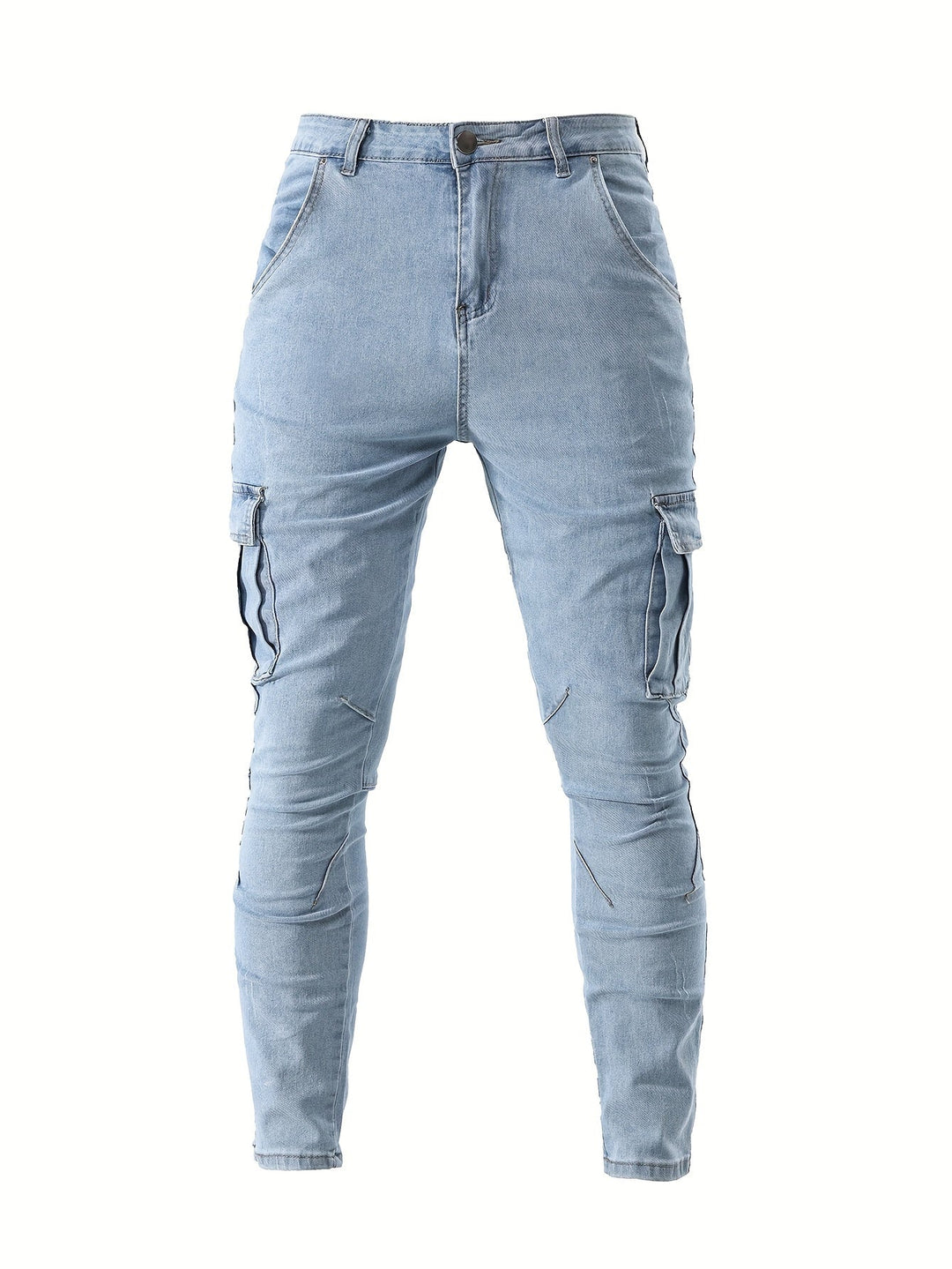 Marian Flexible Herren Slim-Fit Cargo-Jeans