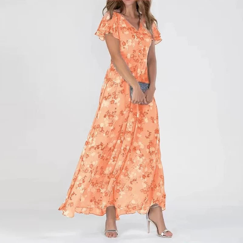 Lässiges langes Damen Sommerkleid