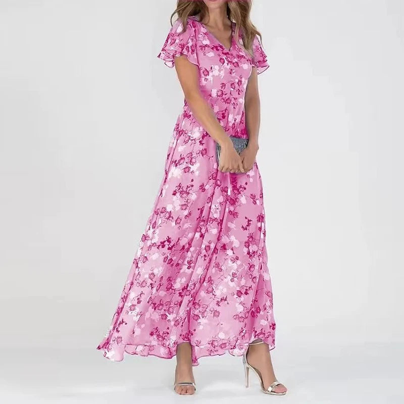 Lässiges langes Damen Sommerkleid