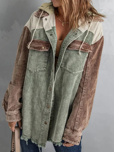 Mirona - Schöne & Gemütliche Damen Retro Cord Jacke