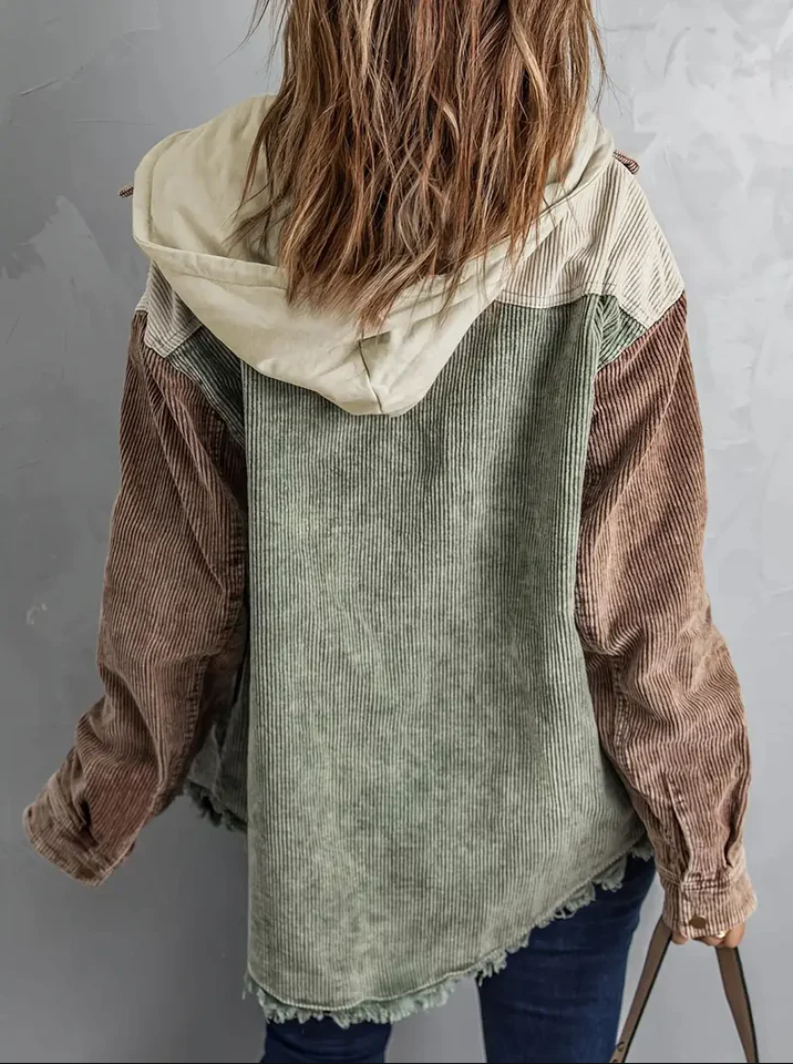 Mirona - Schöne & Gemütliche Damen Retro Cord Jacke