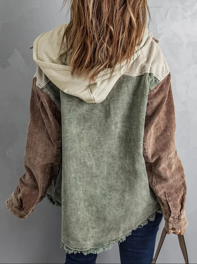 Mirona - Schöne & Gemütliche Damen Retro Cord Jacke