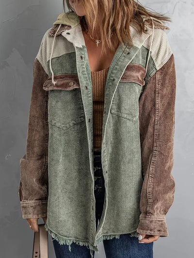 Mirona - Schöne & Gemütliche Damen Retro Cord Jacke