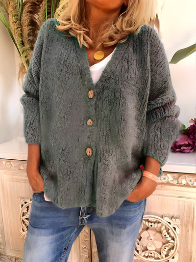Ulla - Komfortabler Damen Cardigan mit V-Ausschnitt