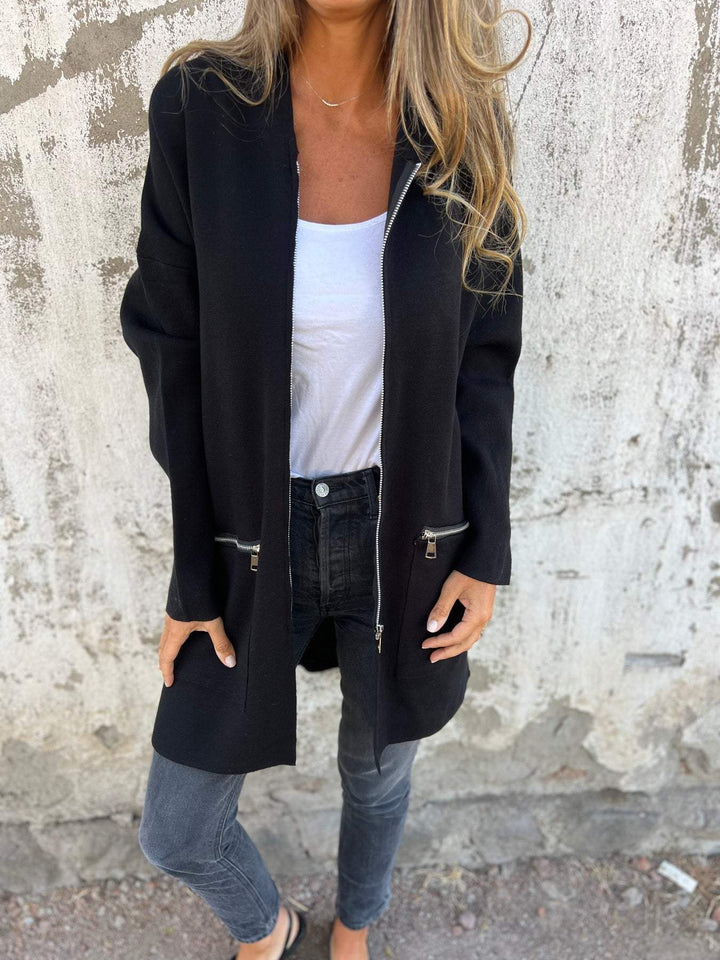 Jula Lässiger Damen Strickjacke mit Reißverschluss