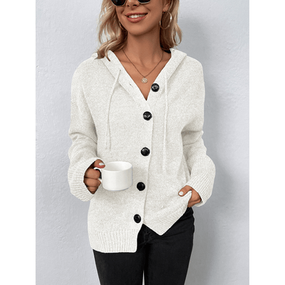 Komfortabler Damen Kapuzen Cardigan
