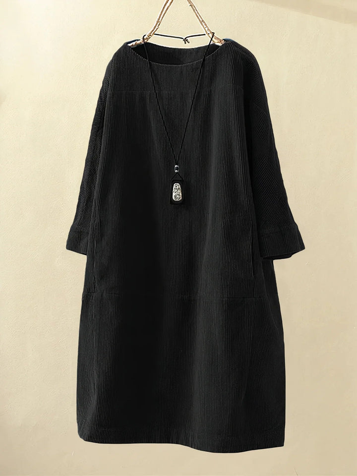 Elegantes langes Damen Herbstkleid