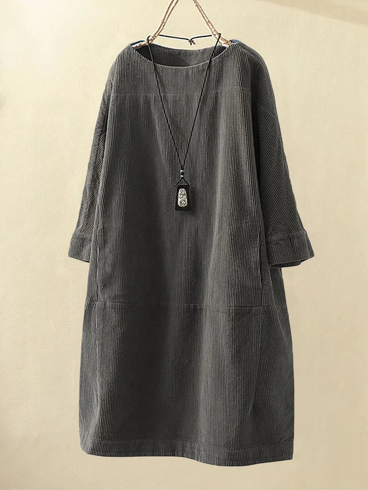 Elegantes langes Damen Herbstkleid