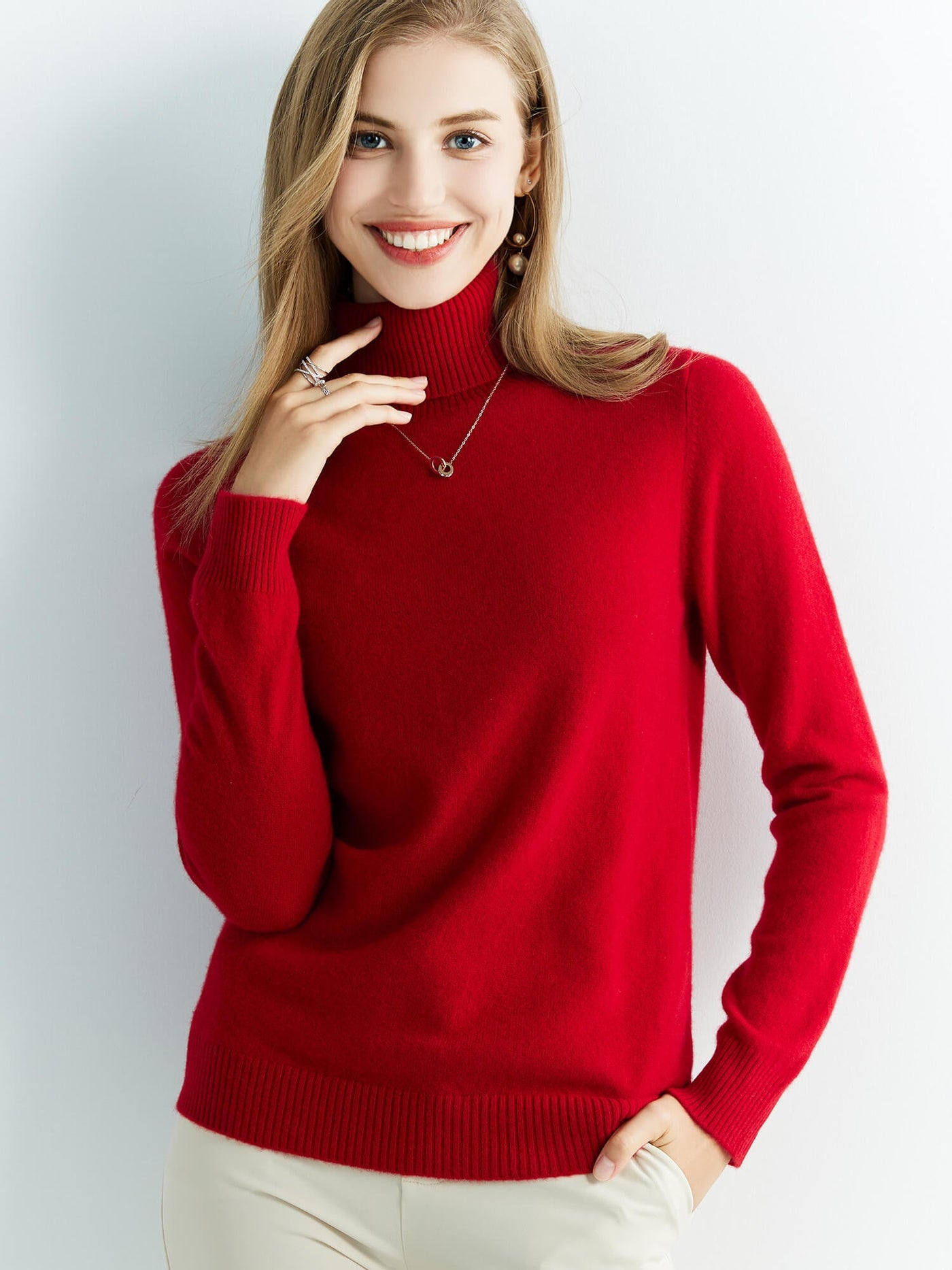 Kuscheliger und warmer Damen Rollkragenpullover aus Merinowolle
