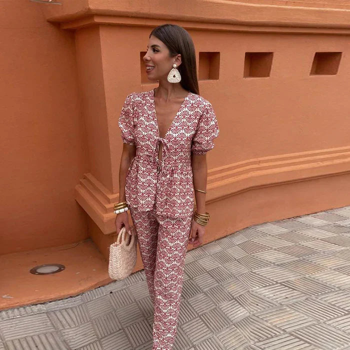Stylisches Damen Zweiteiler-Sommeroutfit
