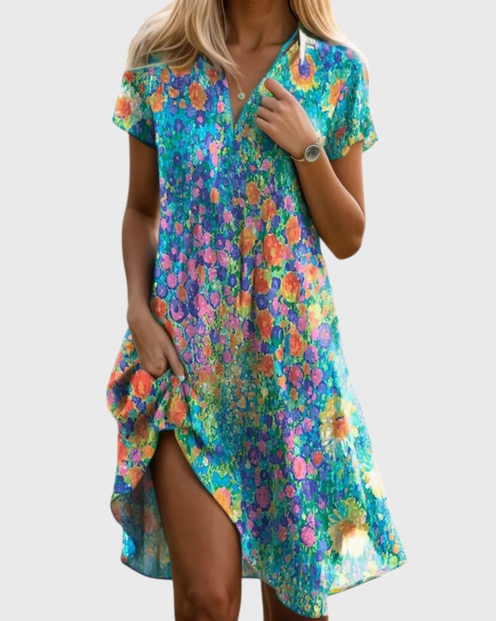 Lizbeth Florales Damen Sommerkleid