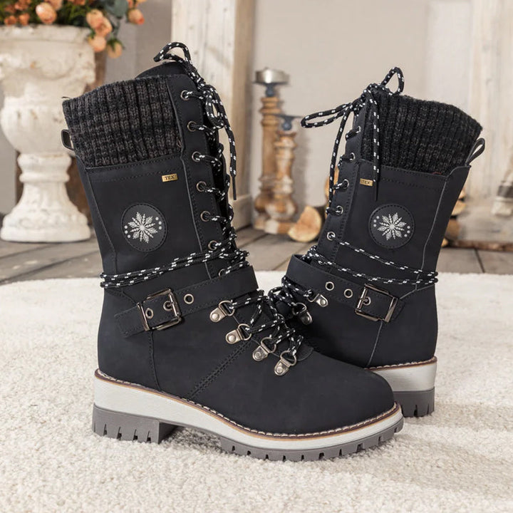 Wasserdichte Warme Damen Winterstiefel
