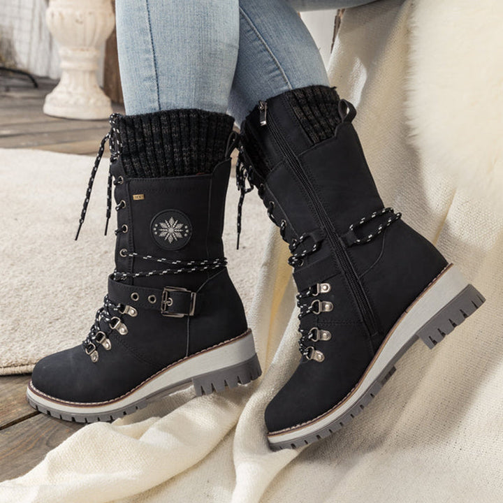 Wasserdichte Warme Damen Winterstiefel