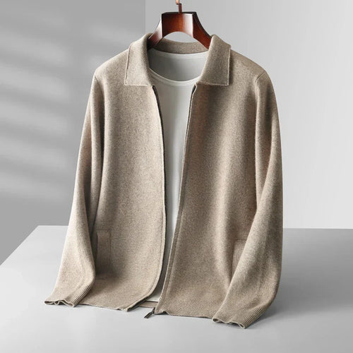 Klassischer Stilvoller Herren Cardigan Strickjacke